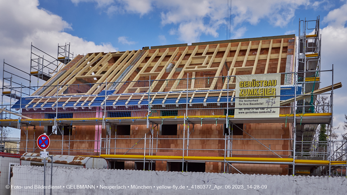 06.04.2023 - Baustelle Niederalmstraße 16 in Neuperlach